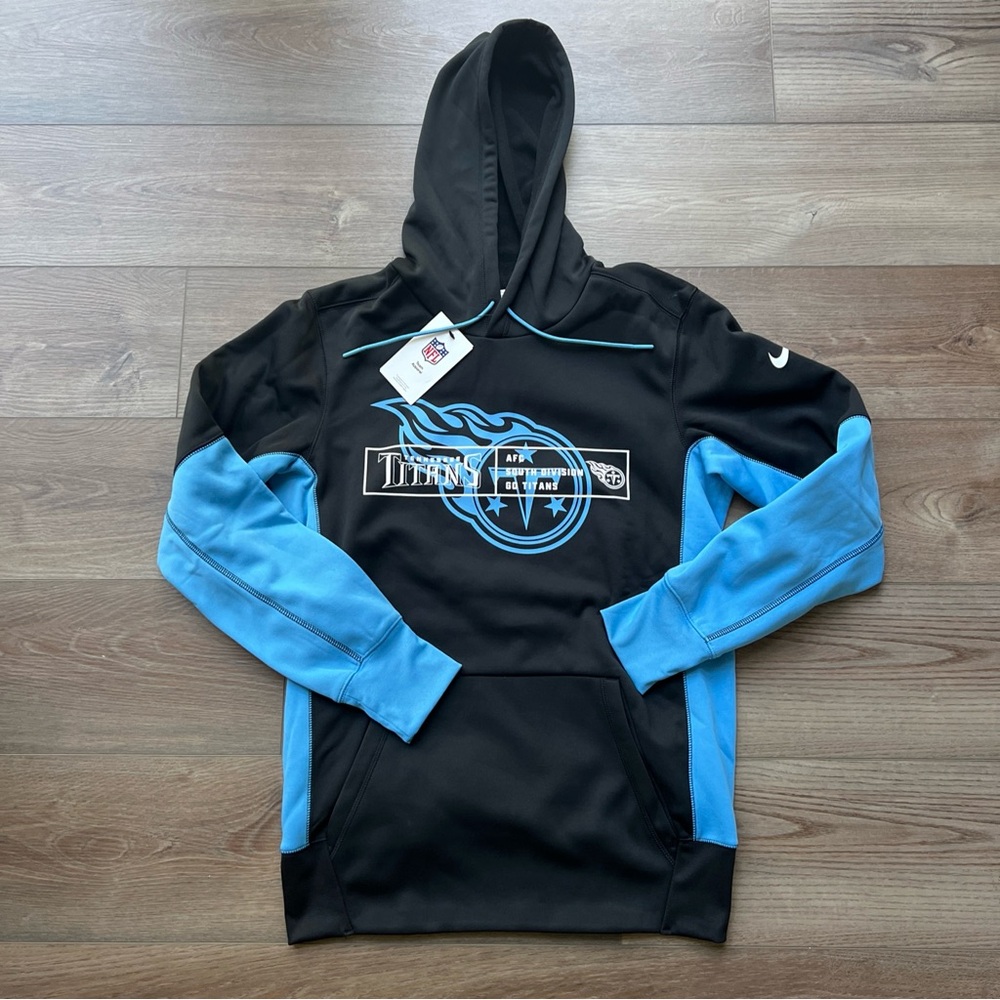 Mens Size Small Nike Tennessee Titans Hoodie Sweatshirt Black NFL